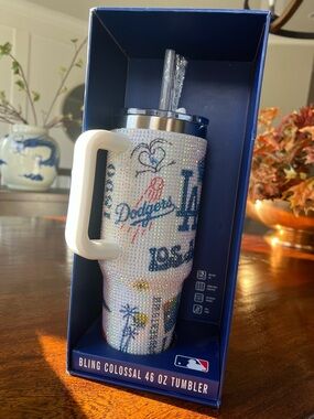 Bling Colossal 46 oz Tumbler - White Crystal